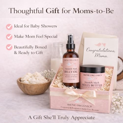 Pregnancy Belly Balm & Body Oil Set for Stretch Mark Care