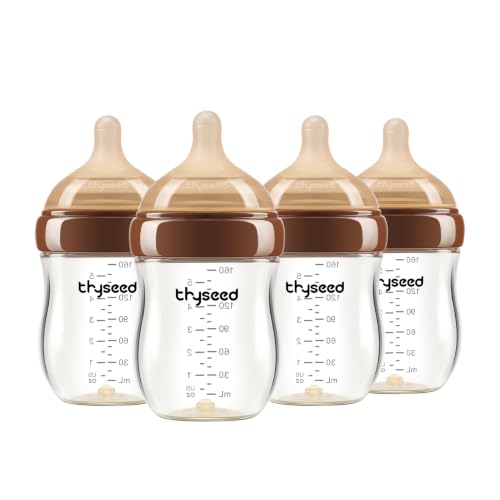 Glass Anti-Colic Baby Bottle with Breast-Like Nipple