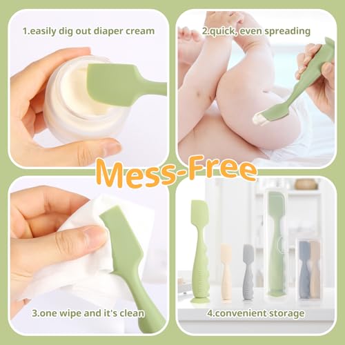 Baby Diaper Cream Applicator Spatula Set with Cases