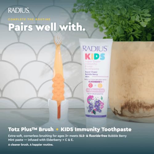 Extra Soft Kids Toothbrush for Delicate Teeth & Gums, Ages 3+