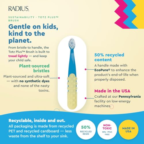 Extra Soft Kids Toothbrush for Delicate Teeth & Gums, Ages 3+