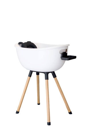 3-Stage Convertible Baby Bathtub with Wooden Stand