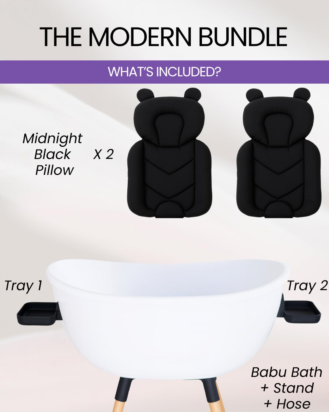 3-Stage Convertible Baby Bathtub with Wooden Stand