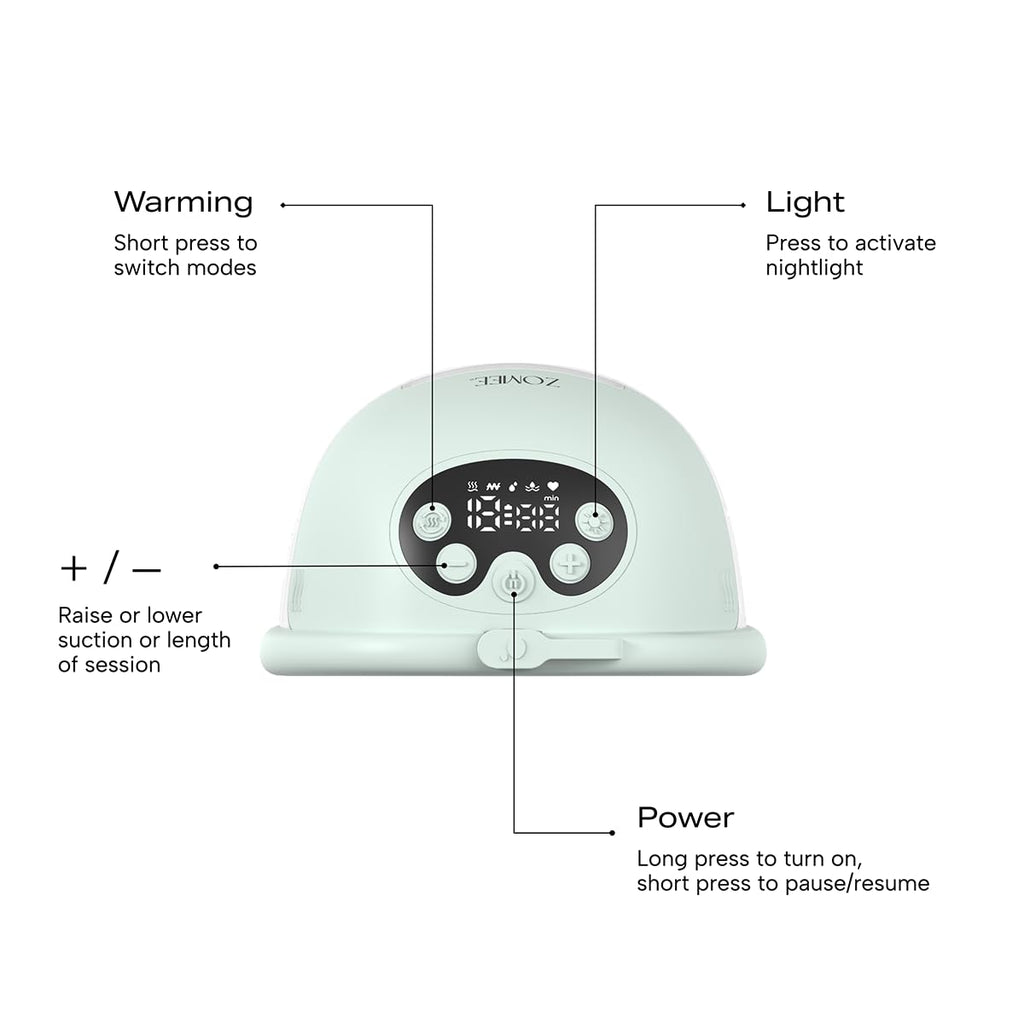 Warming Wearable Breast Pump Set