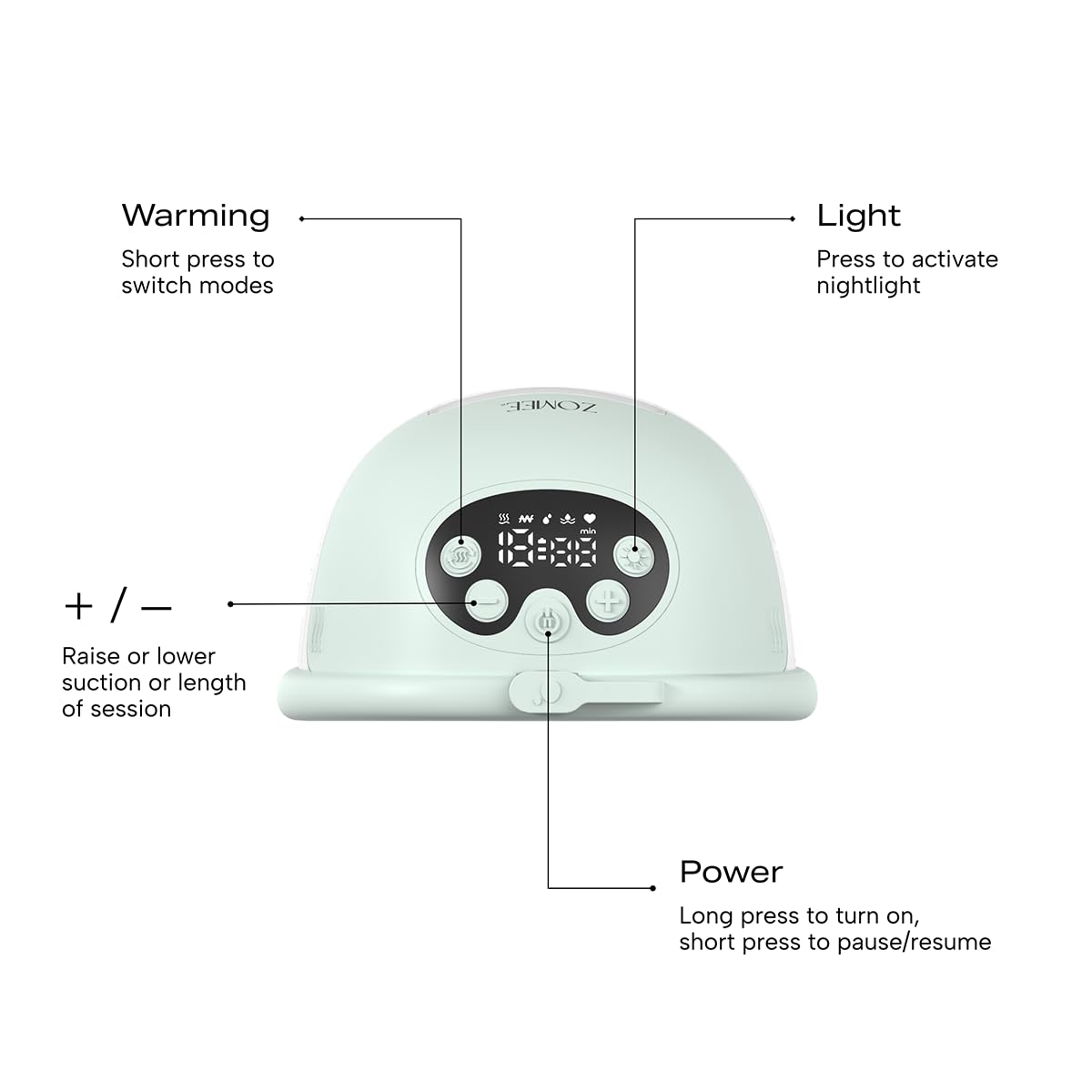 Warming Wearable Breast Pump Set