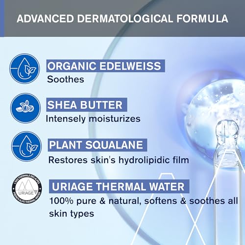 Uriage Baby Daily Face & Body Moisturizing Lotion, Nourishes & Soothes Skin