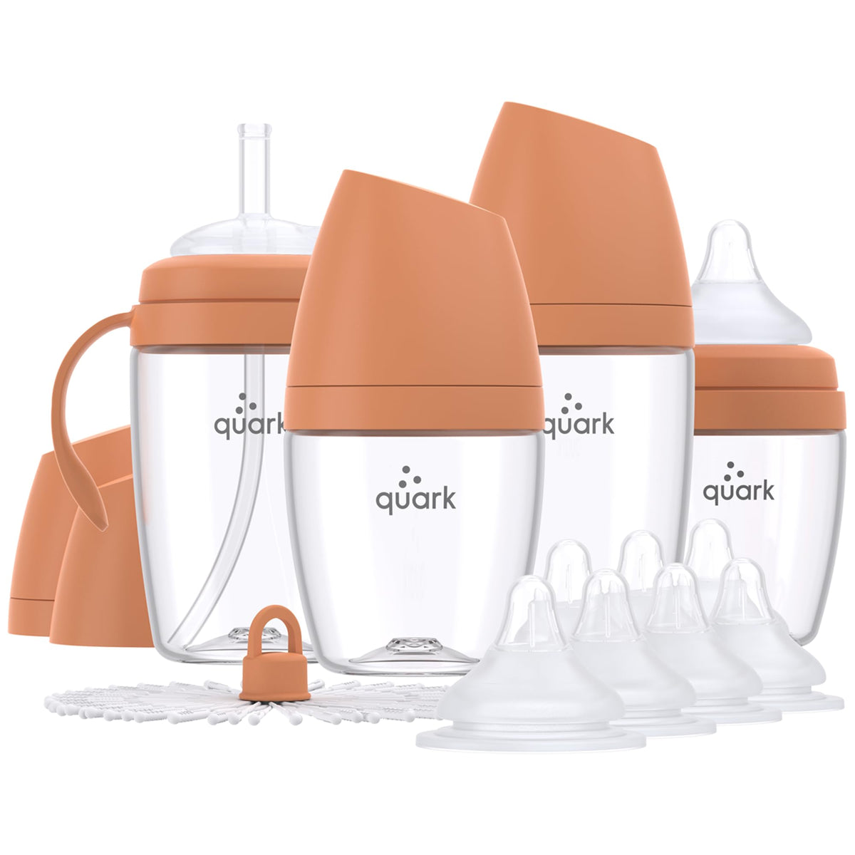 Hybrid Baby Bottle Feeding Set with Anti-Colic Nipples & Sippy Cup Kit