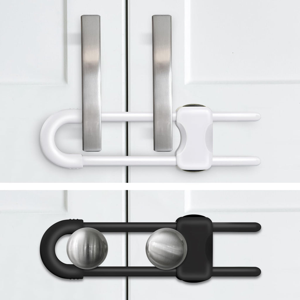 Adjustable U-Shaped Child Safety Cabinet Locks