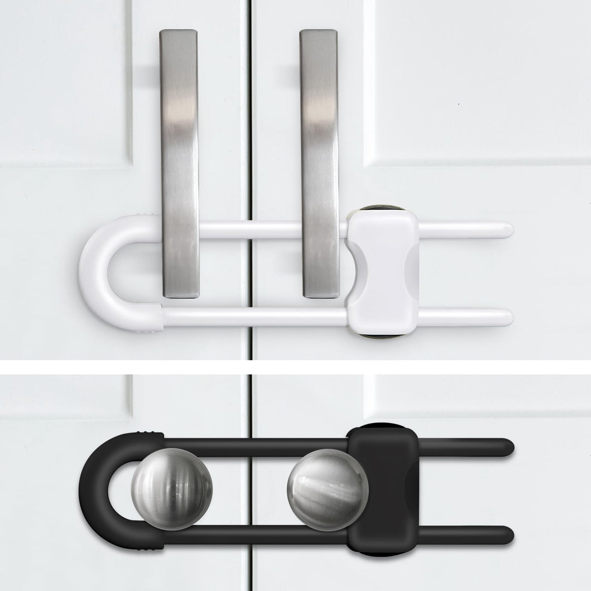 Adjustable U-Shaped Child Safety Cabinet Locks