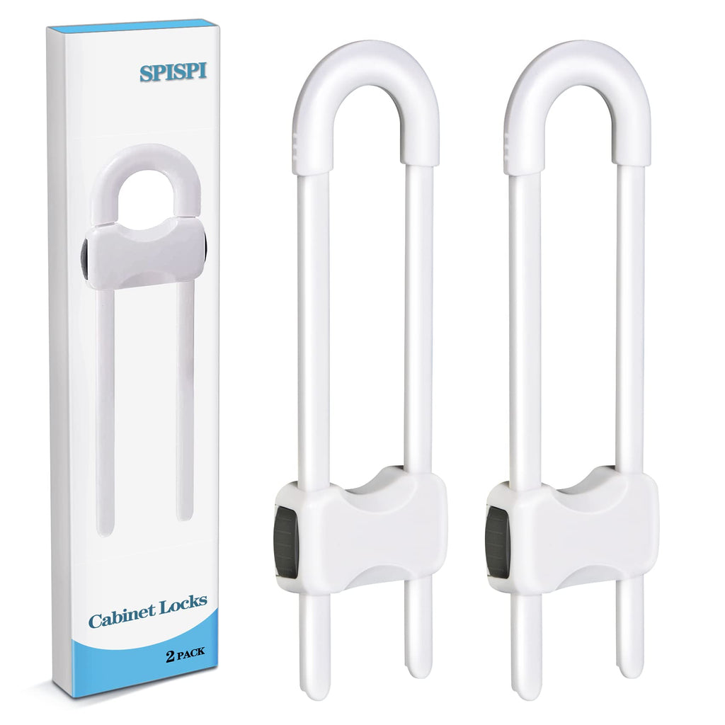 Adjustable U-Shaped Child Safety Cabinet Locks