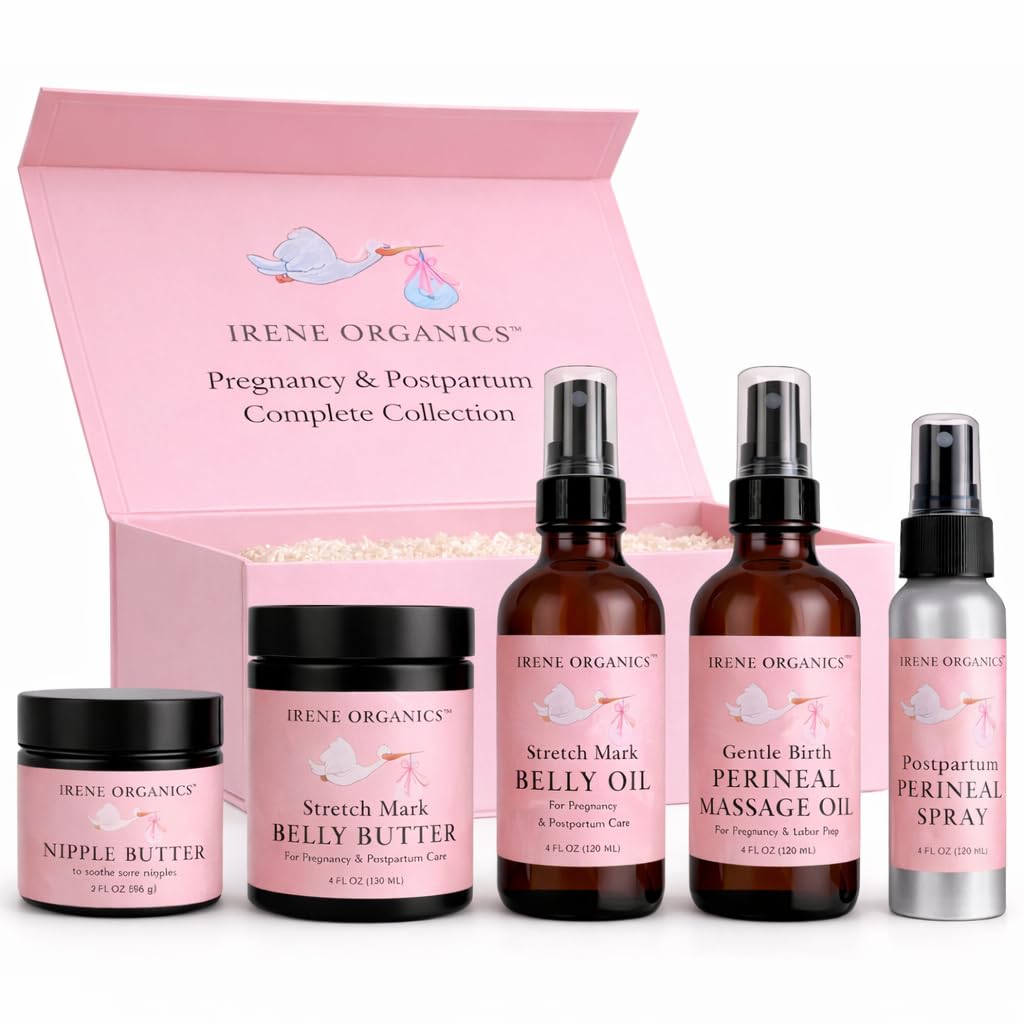 Pregnancy Belly Balm & Body Oil Set for Stretch Mark Care