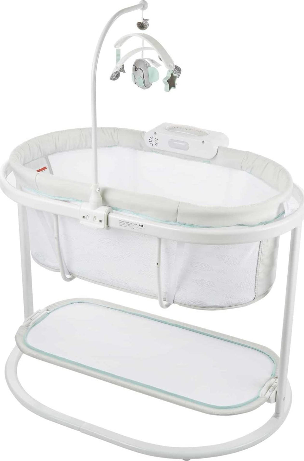 Soothing Motion Baby Bassinet with Light Projection