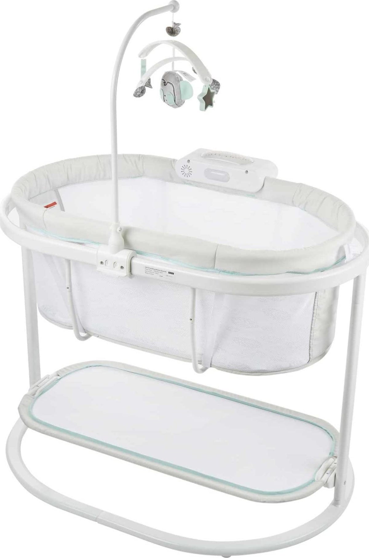 Soothing Motion Baby Bassinet with Light Projection
