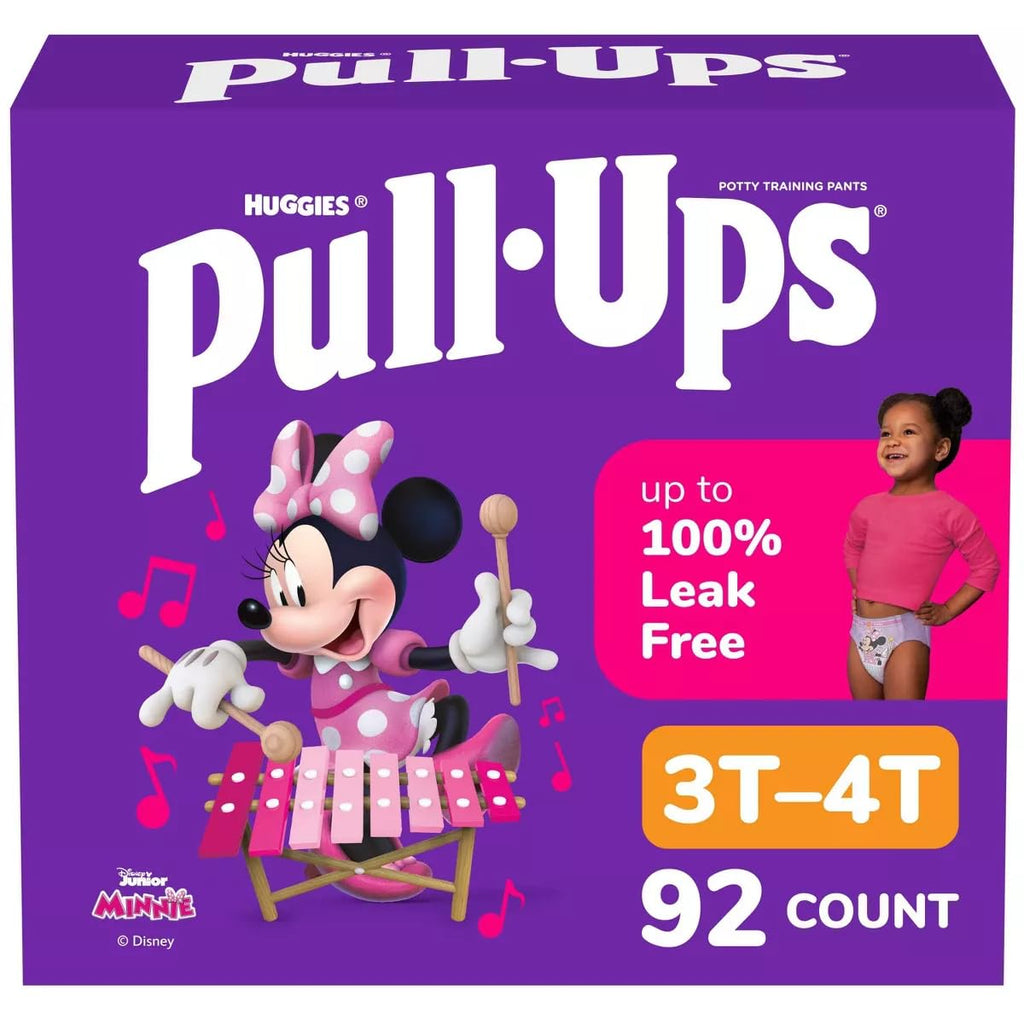 Pull-Ups Girls' Learning Designs Training Pants- Size 3T-4T - 92ct White