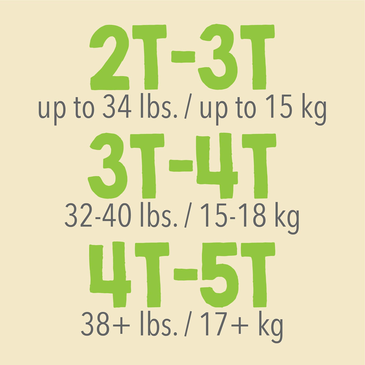 Toddler Training Pants, Size 3T–4T, 92 Count