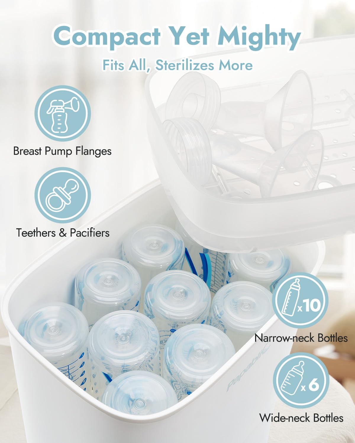 Papablic Baby Bottle Steam Sterilizer and Dryer