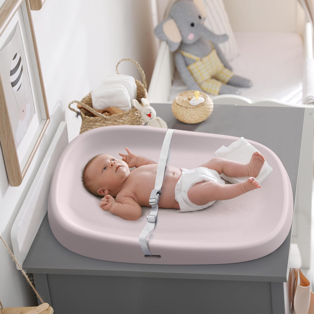 Waterproof Non-Slip Baby Changing Pad, Soft & Portable