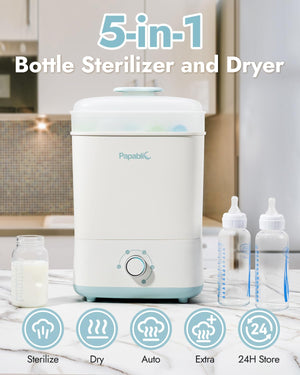 Papablic Baby Bottle Steam Sterilizer and Dryer