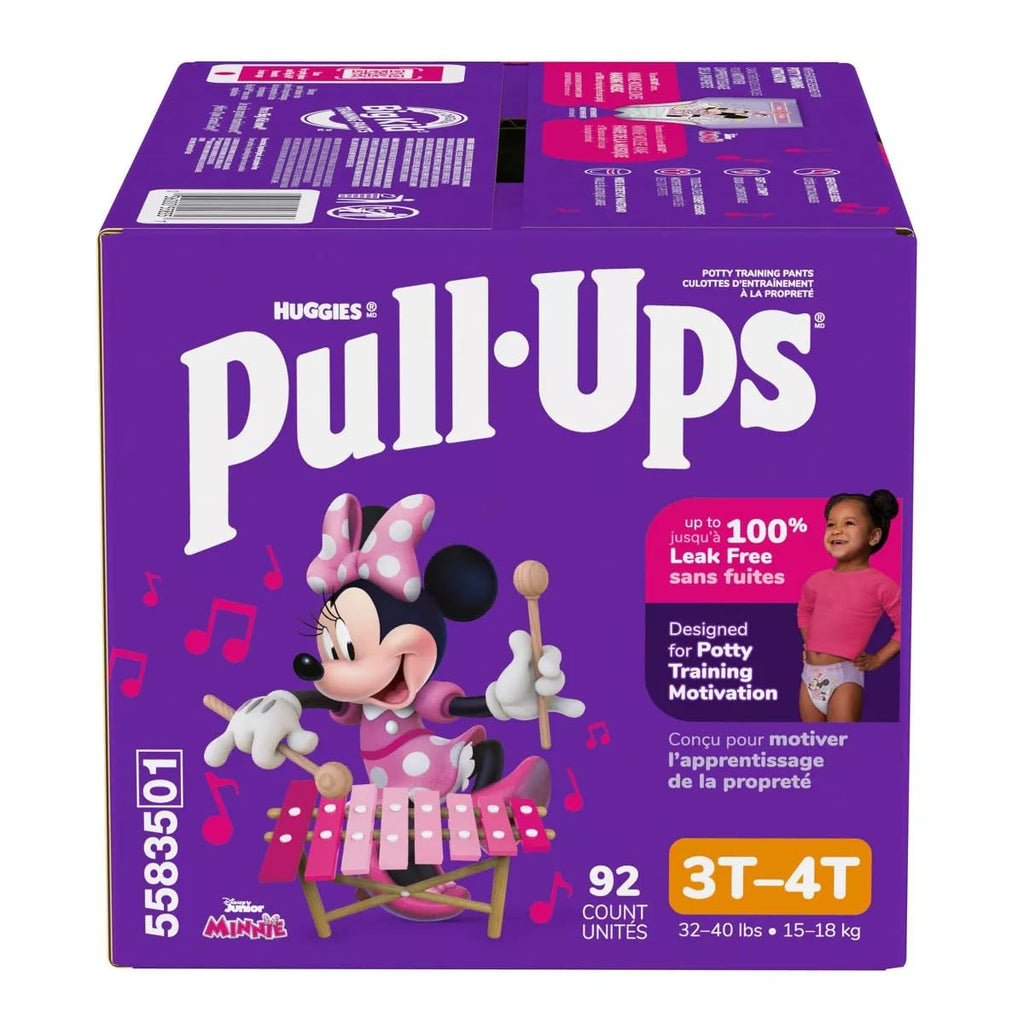 Pull-Ups Girls' Learning Designs Training Pants- Size 3T-4T - 92ct White
