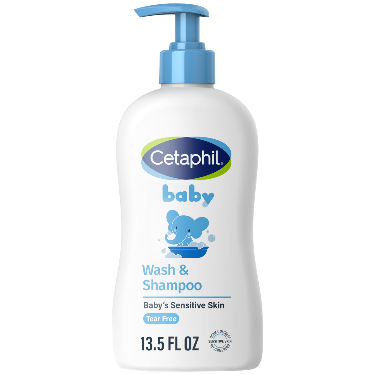 Hypoallergenic Baby Wash & Shampoo, Soap-Free, 13.5 oz, 12-Pack