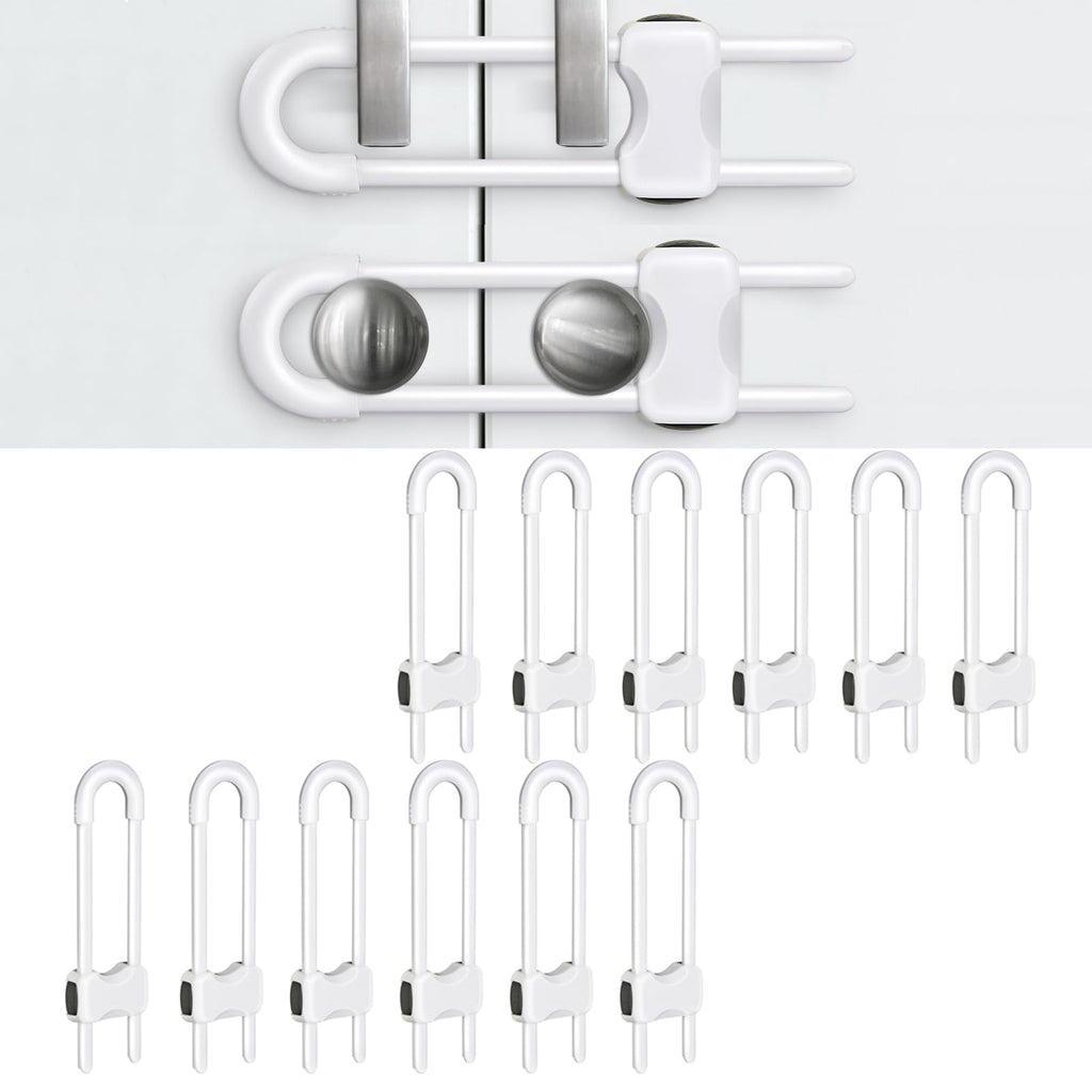 Adjustable U-Shaped Child Safety Cabinet Locks
