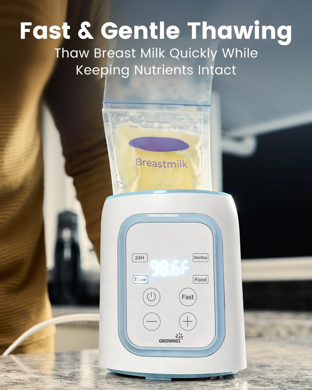 GROWNSY Bottle Warmer,Baby Bottle Warmer for Breastmilk