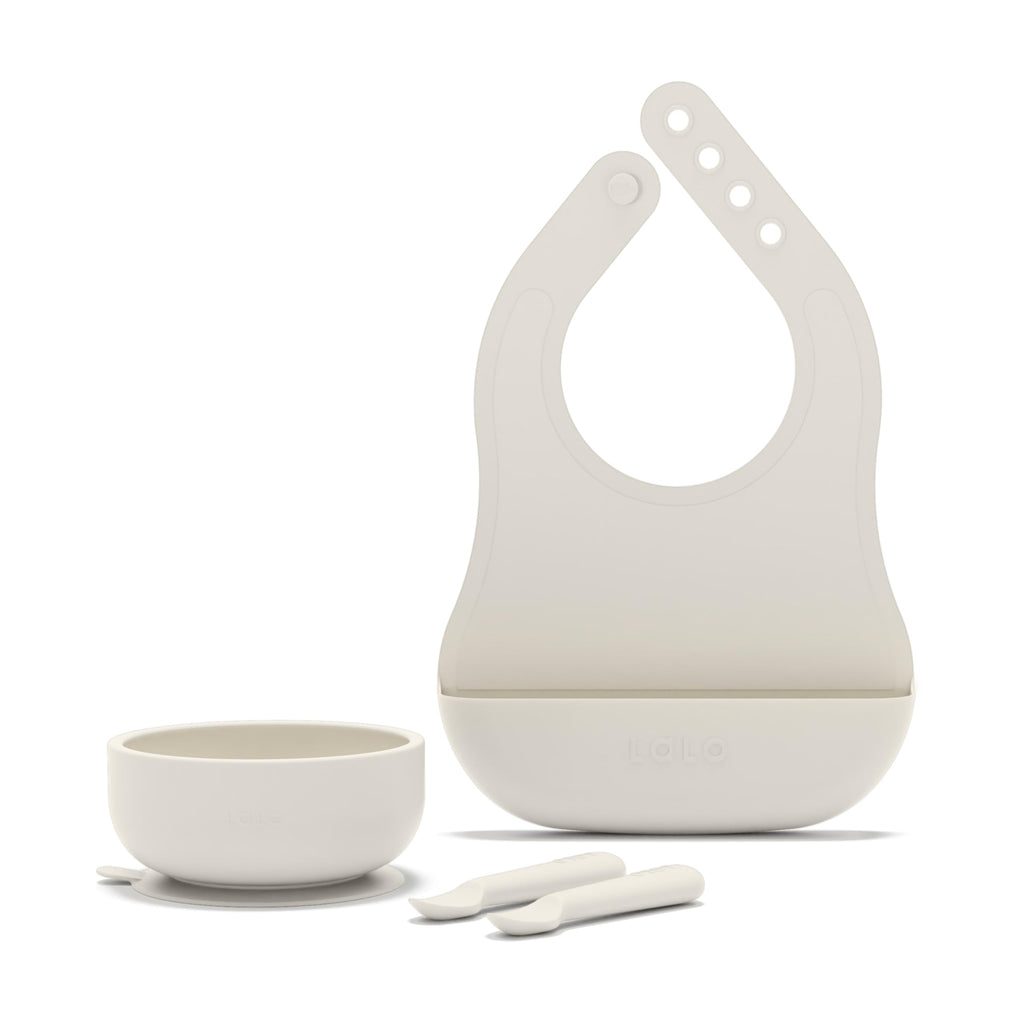 Lalo First Bites Full Kit, 6-Piece Non-Toxic Silicone Baby Feeding Set
