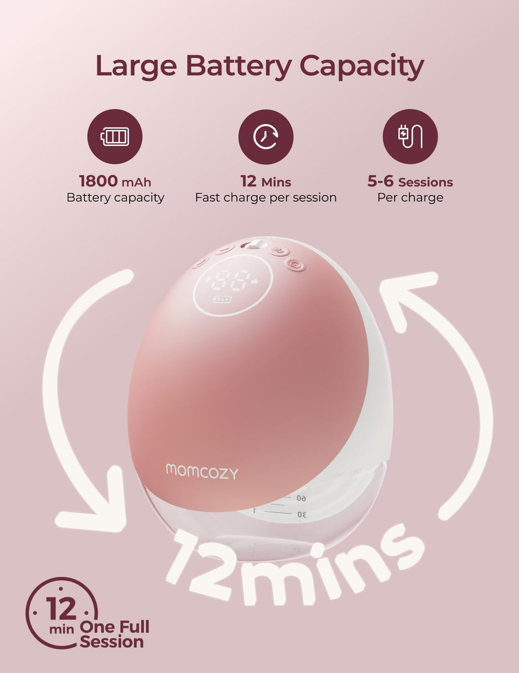Momcozy Mobile Flow | Original mom M9 for Breastfeeding 24mm