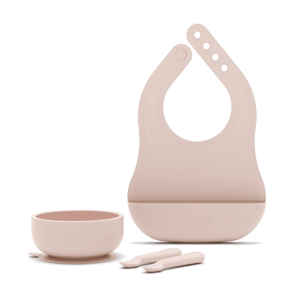 Lalo First Bites Full Kit, 6-Piece Non-Toxic Silicone Baby Feeding Set