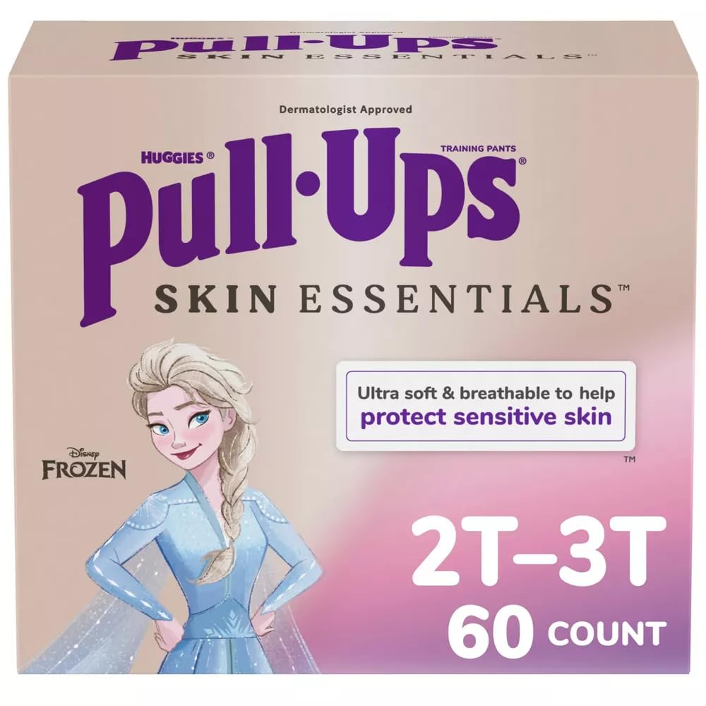 Pull-Ups Girls' Skin Essentials Luxury Training Pants - Size 2T-3T – 60ct White