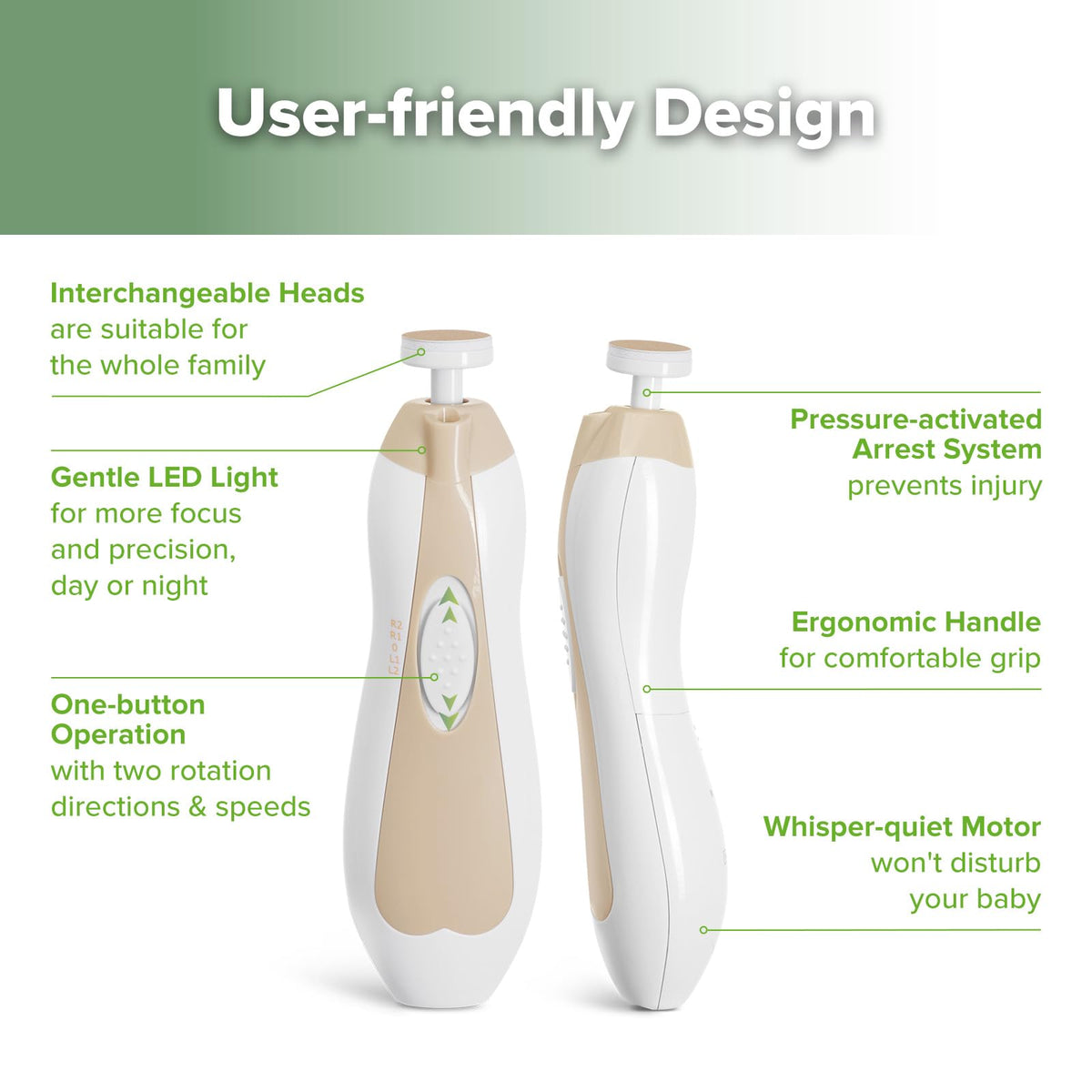 Baby Electric Nail File & Wearable Breast Pump Set