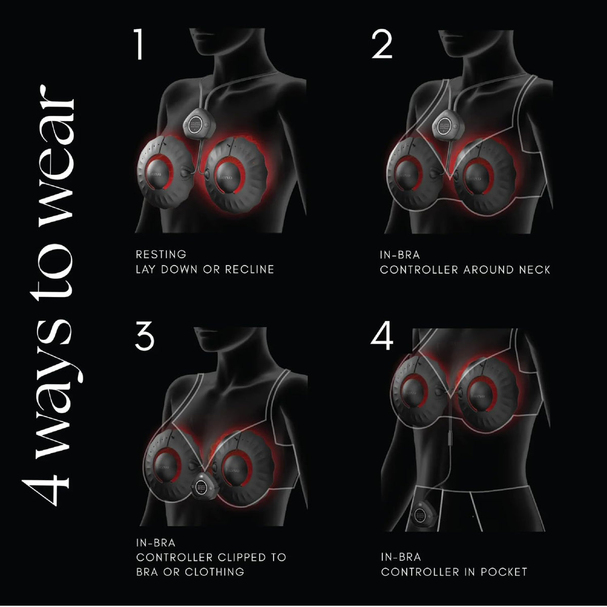 LACEVO - Empower Red and Near Infrared Light Therapy Breast Care Set