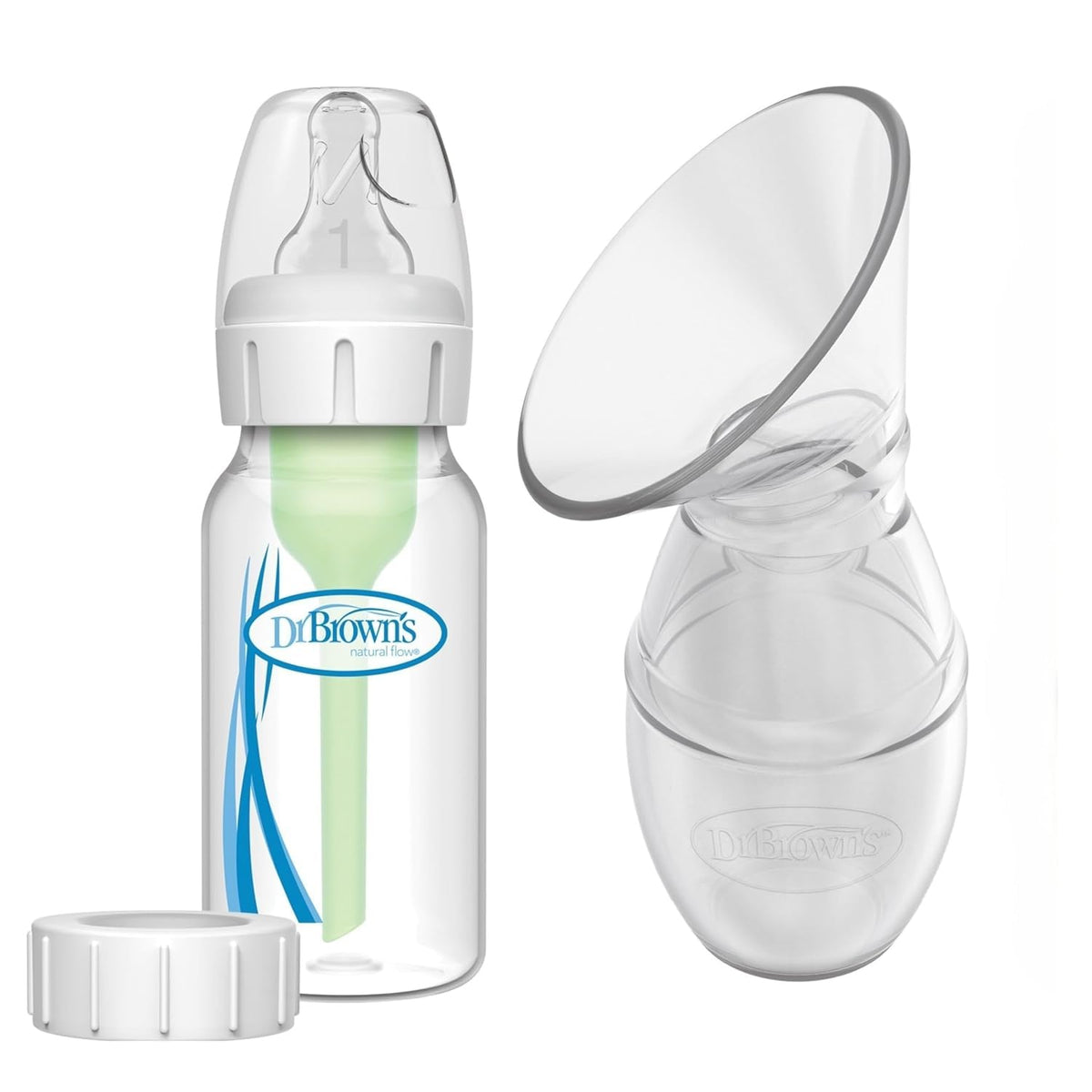 Nipple Balm & Silicone Breast Pump with 4 oz Baby Bottle Set