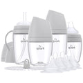 Hybrid Baby Bottle Feeding Set with Anti-Colic Nipples & Sippy Cup Kit