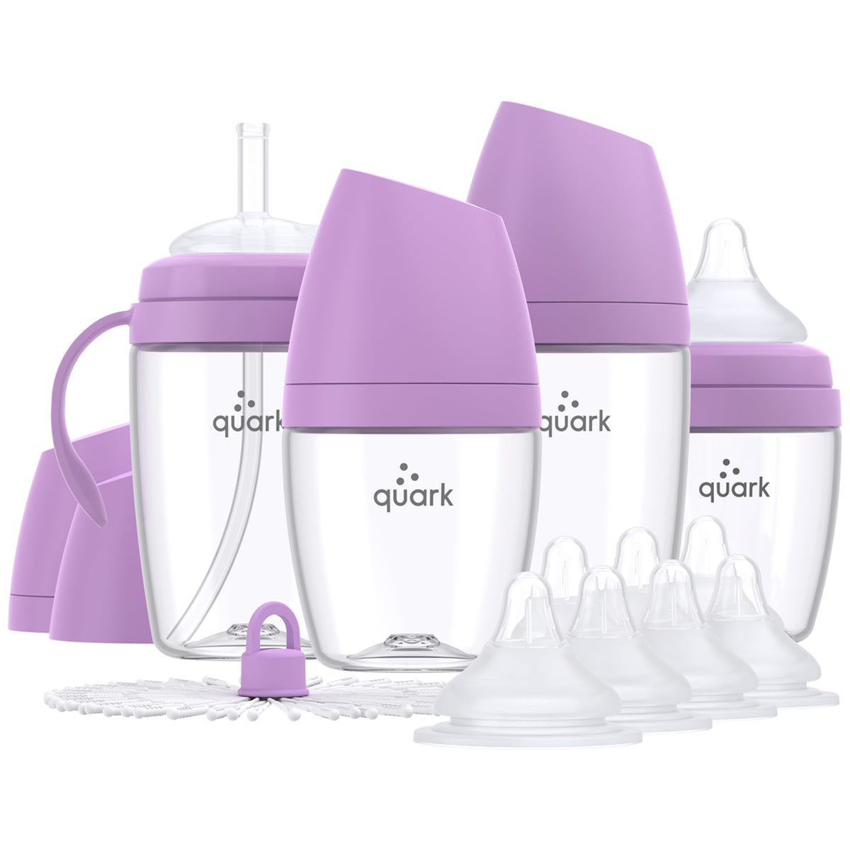 Hybrid Baby Bottle Feeding Set with Anti-Colic Nipples & Sippy Cup Kit