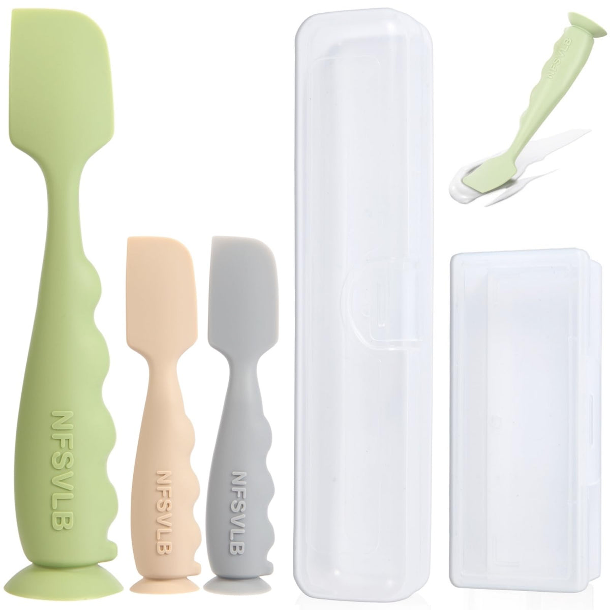 Baby Diaper Cream Applicator Spatula Set with Cases