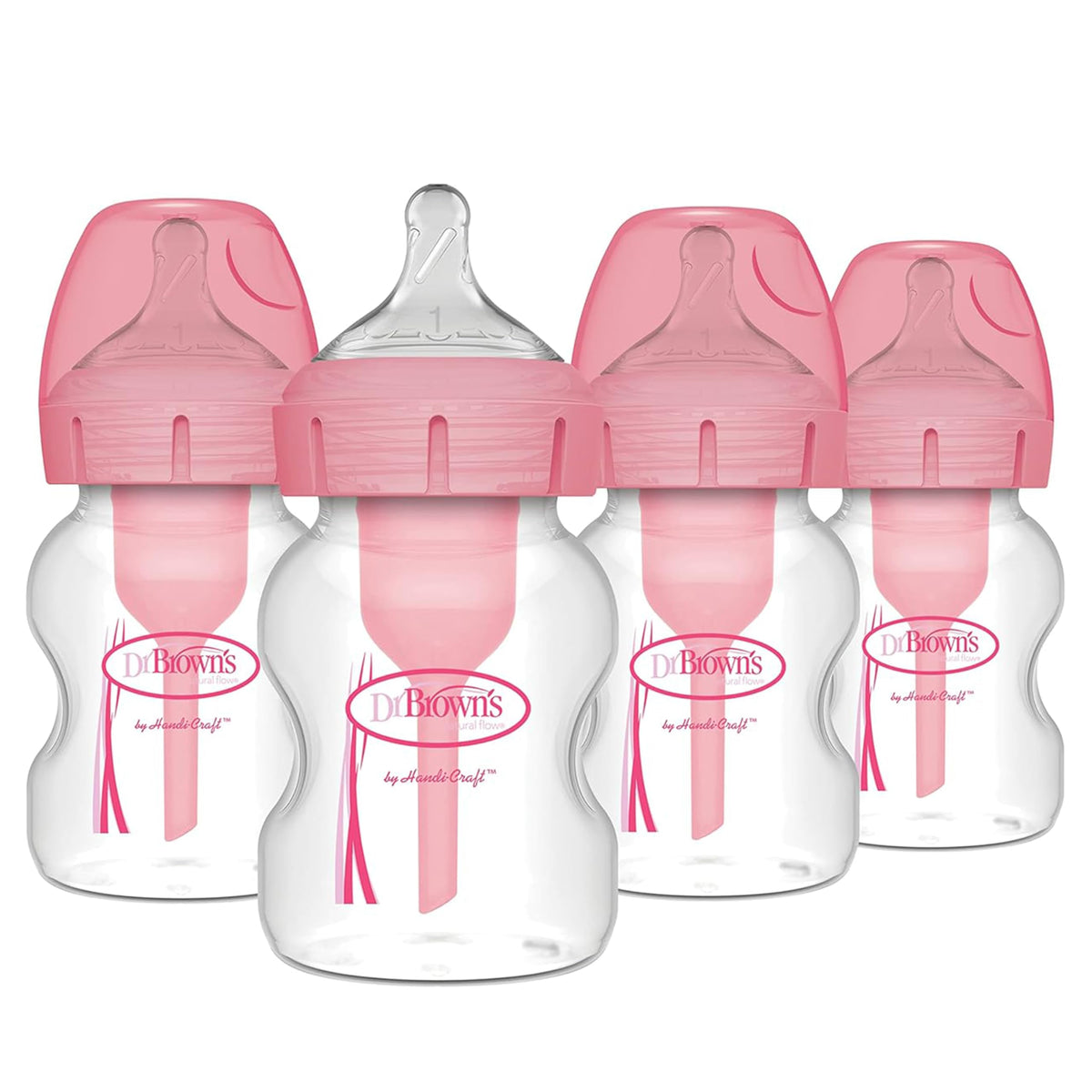 Dr. Brown's Natural Flow Anti-Colic Options+ Wide-Neck Baby Bottles