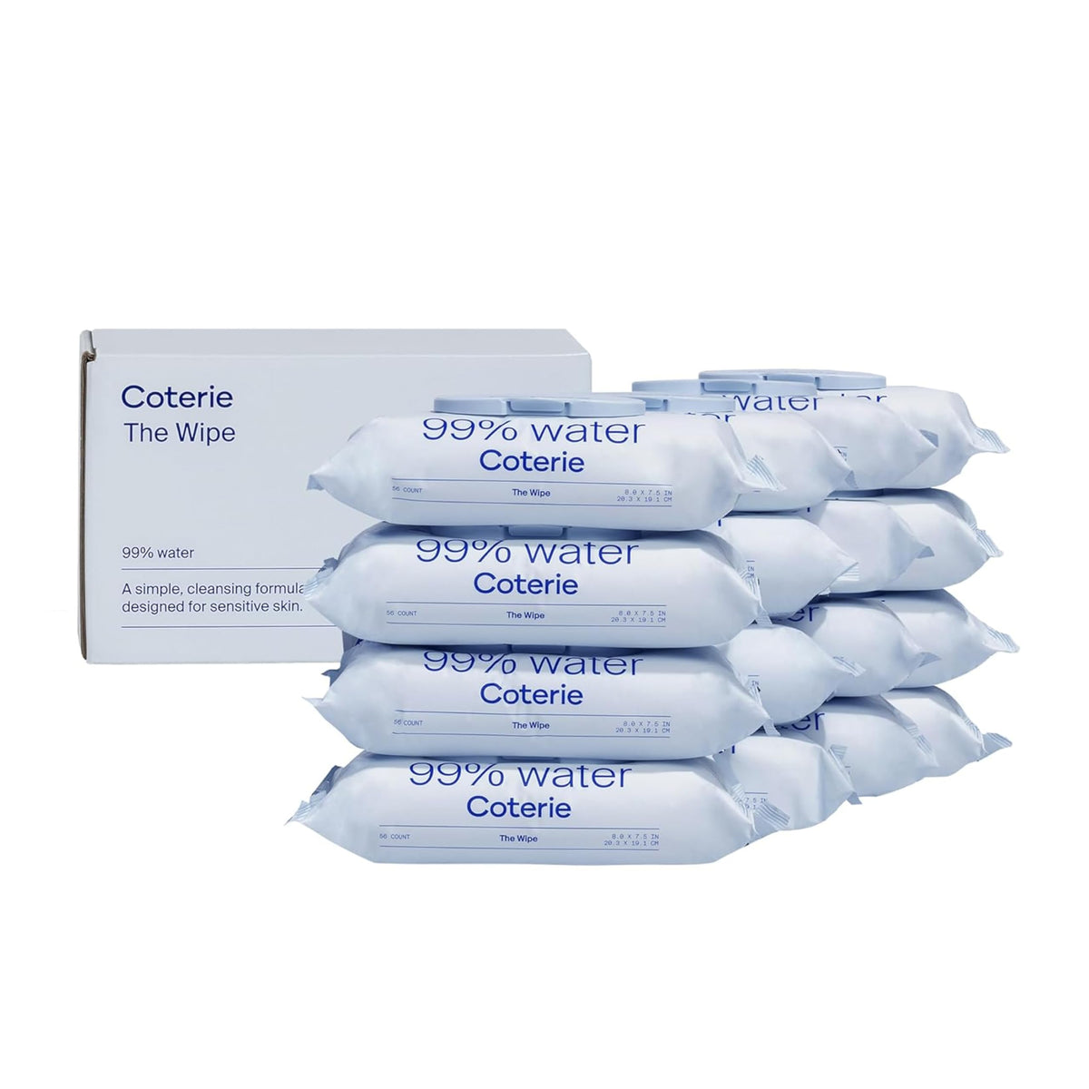 Sensitive Skin Baby Wipes, 99% Water, Unscented & Hypoallergenic