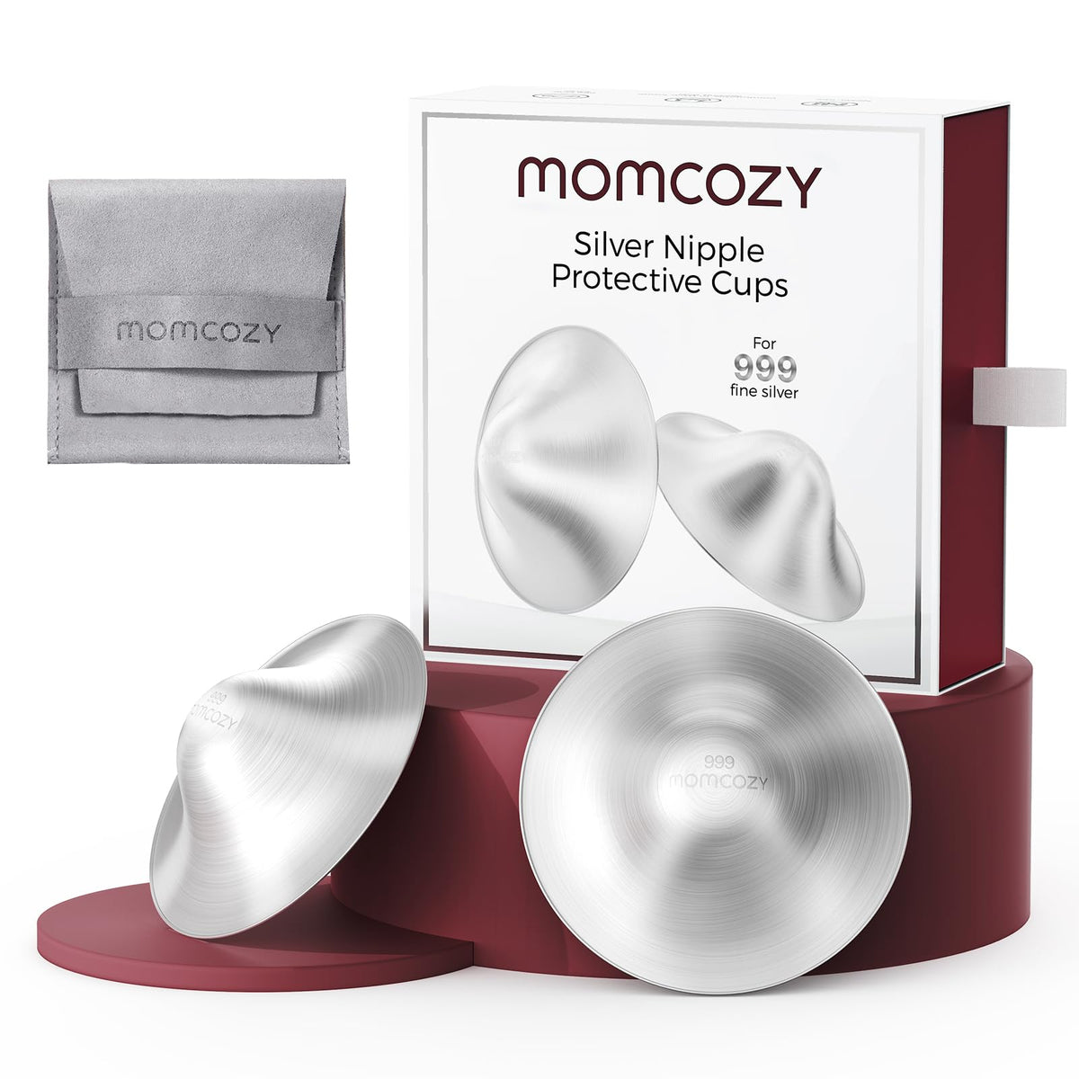 Momcozy 999 Silver Nursing Cups Regular