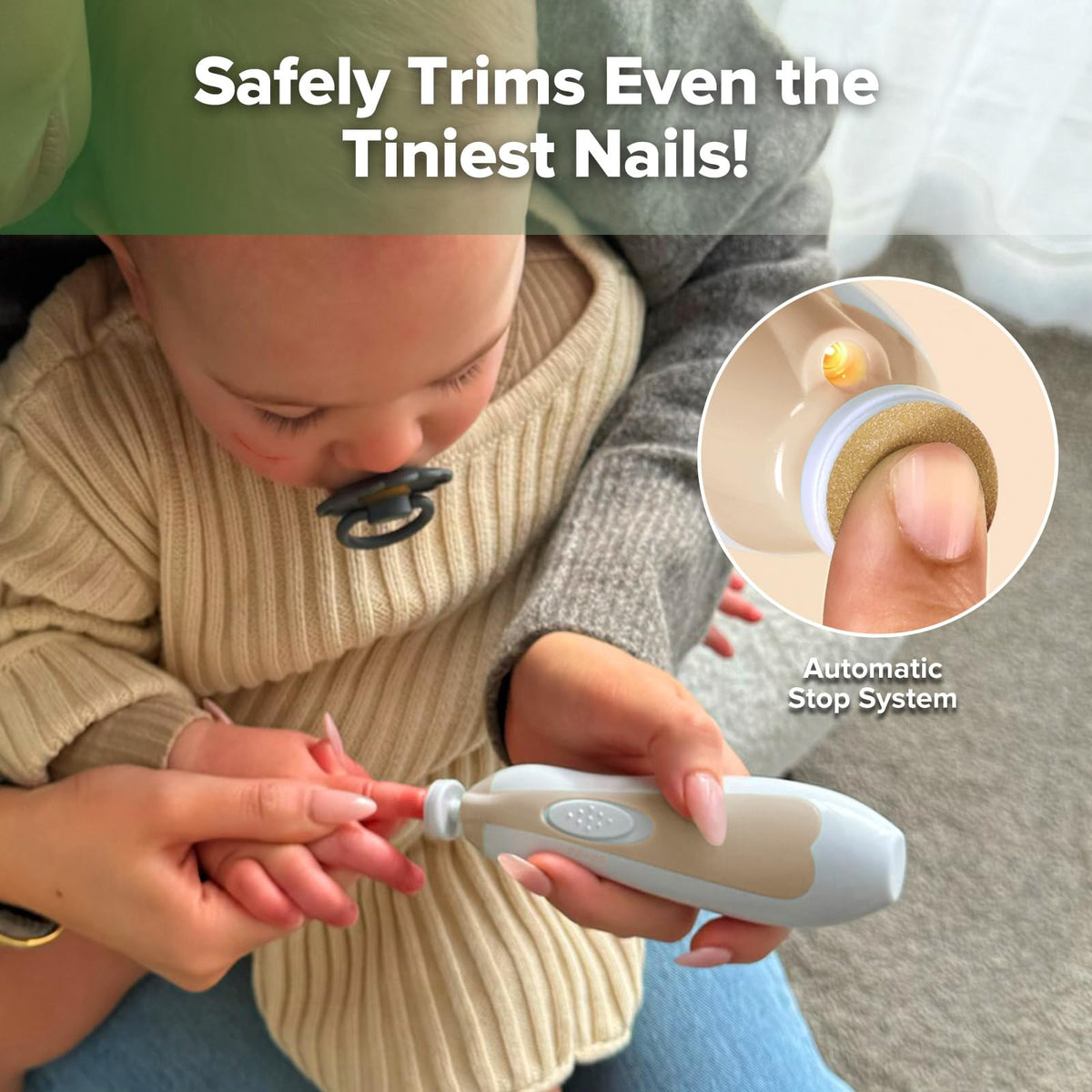 Baby Electric Nail File & Wearable Breast Pump Set