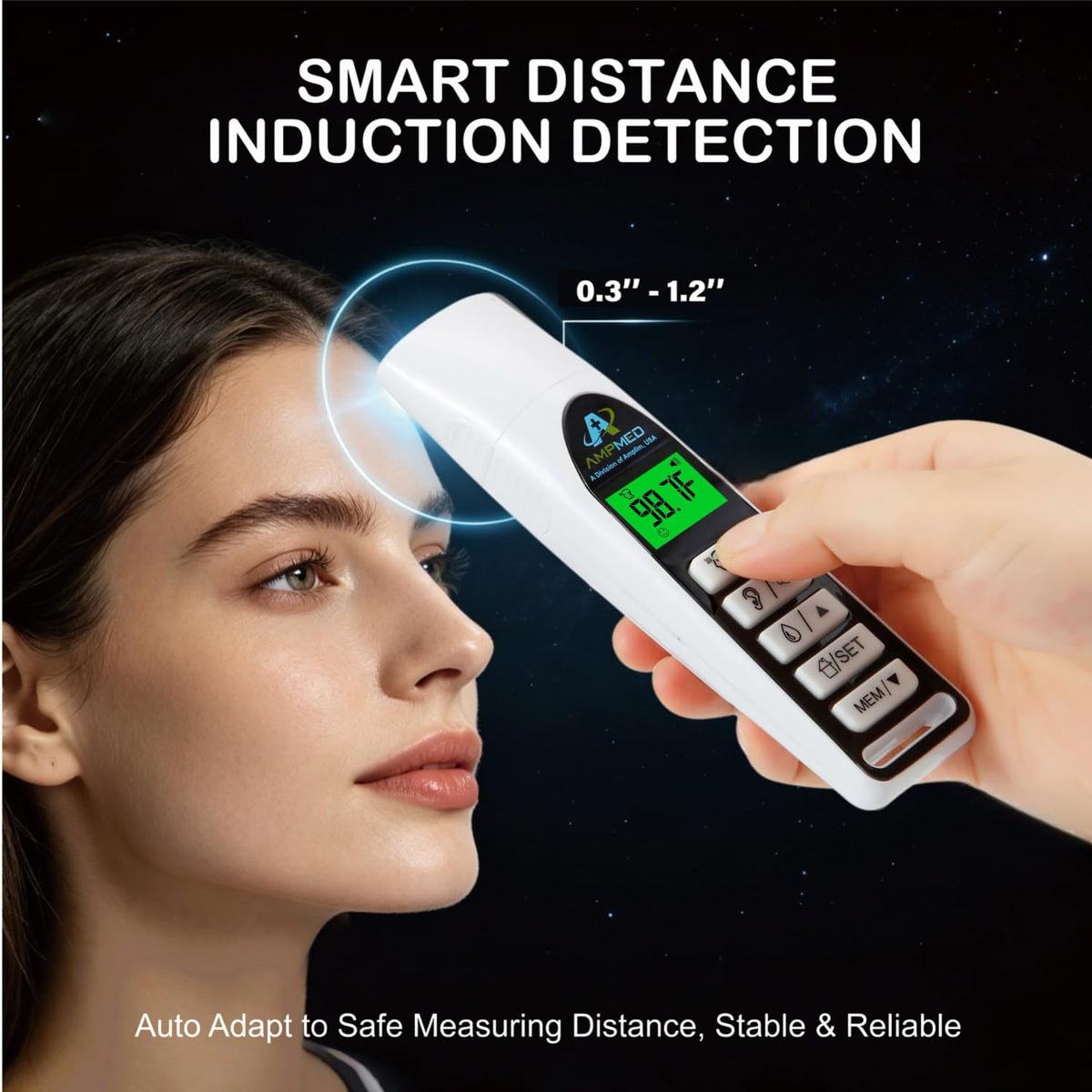 Amplim 3-in-1 Accurate Infrared, Ear, Forehead Baby Thermometer