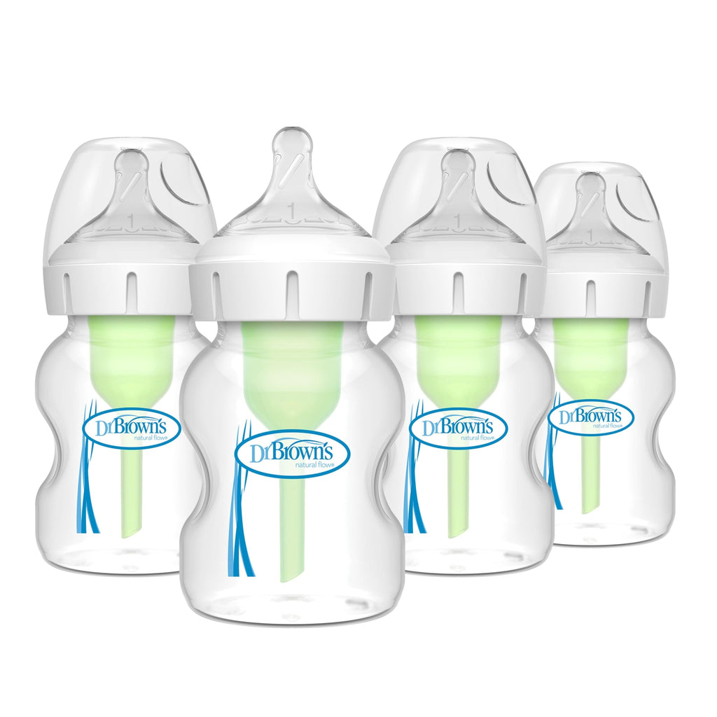 Dr. Brown's Natural Flow Anti-Colic Options+ Wide-Neck Baby Bottles