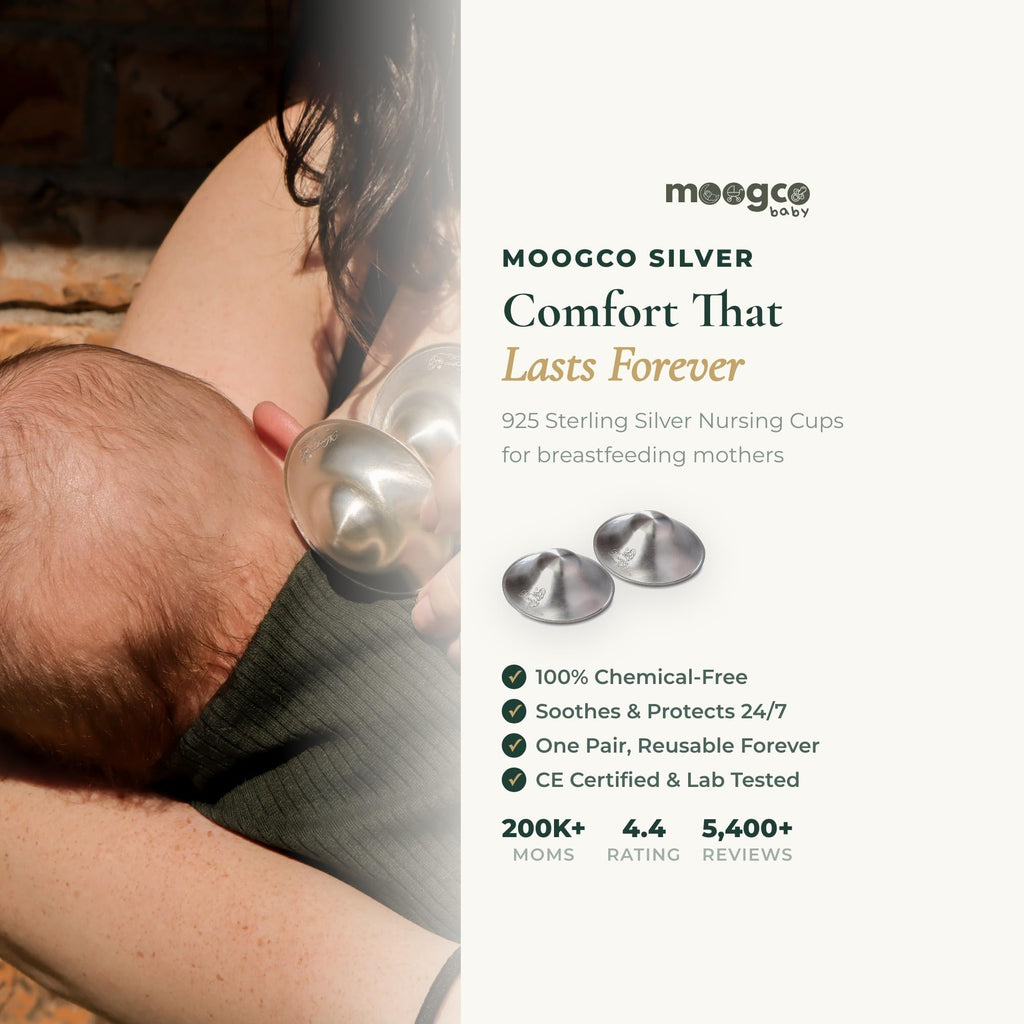 Silver Nursing Cups for Breastfeeding & Nipple Protection
