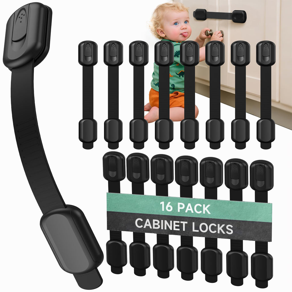 Adhesive Baby Safety Locks for Cabinets & Drawers