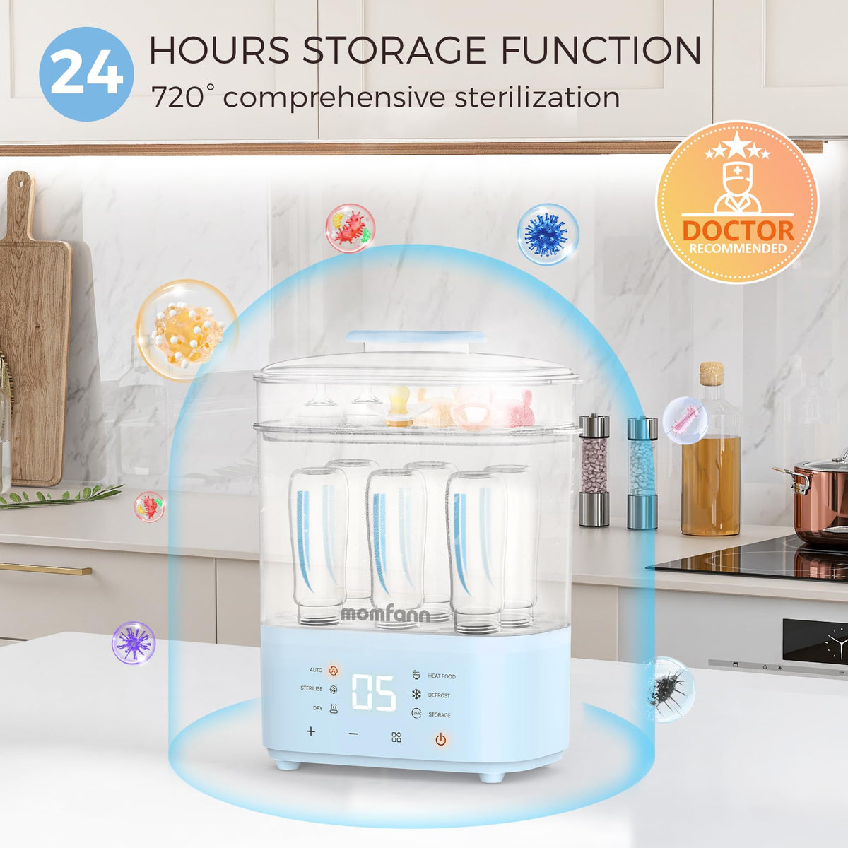 8-in-1 Baby Bottle Sterilizer & Dryer