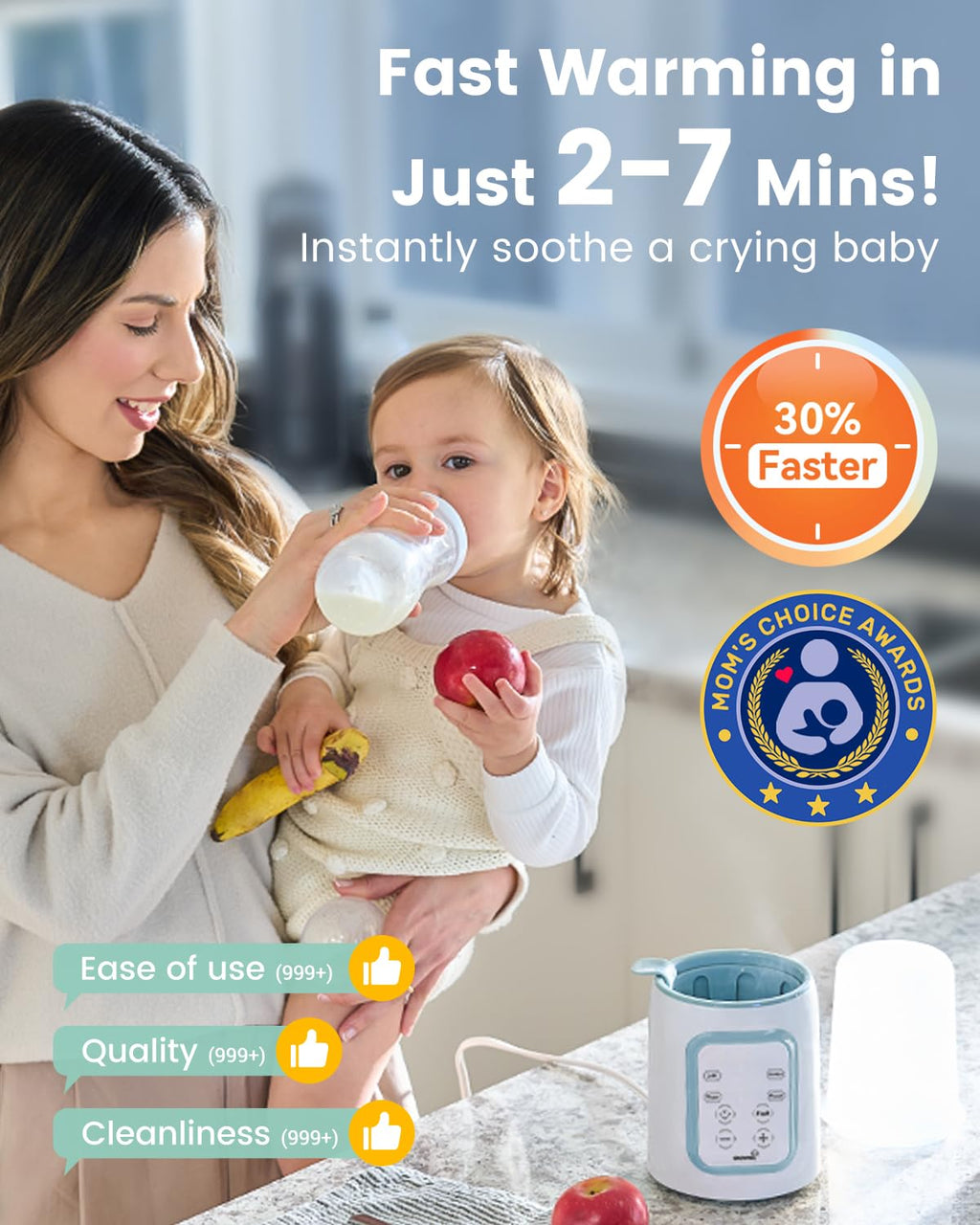 GROWNSY Bottle Warmer,Baby Bottle Warmer for Breastmilk