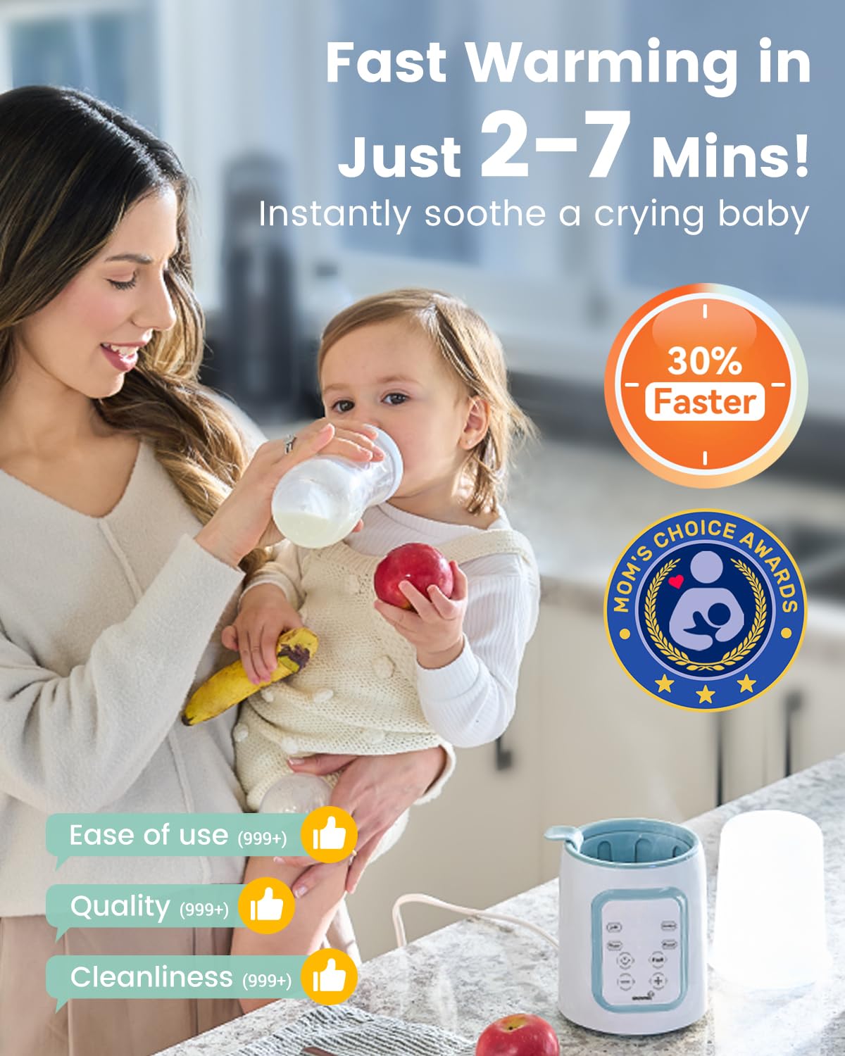 GROWNSY Bottle Warmer,Baby Bottle Warmer for Breastmilk