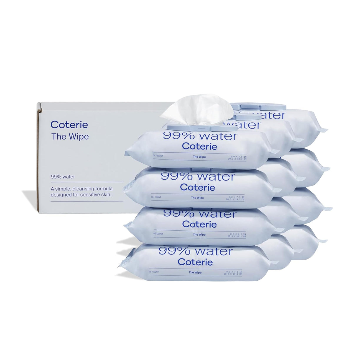 Sensitive Skin Baby Wipes, 99% Water, Unscented & Hypoallergenic