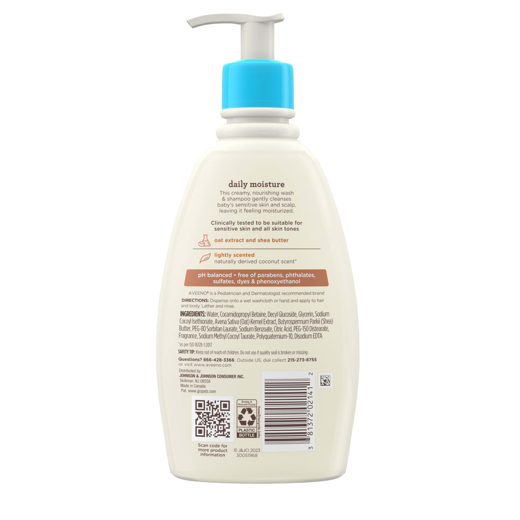 2-in-1 Baby Wash & Shampoo with Shea Butter & Oat Extract