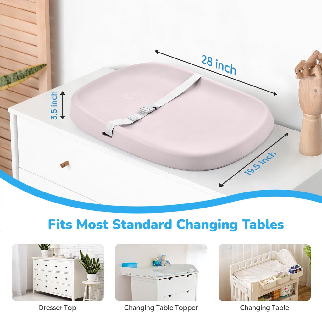Waterproof Non-Slip Baby Changing Pad, Soft & Portable